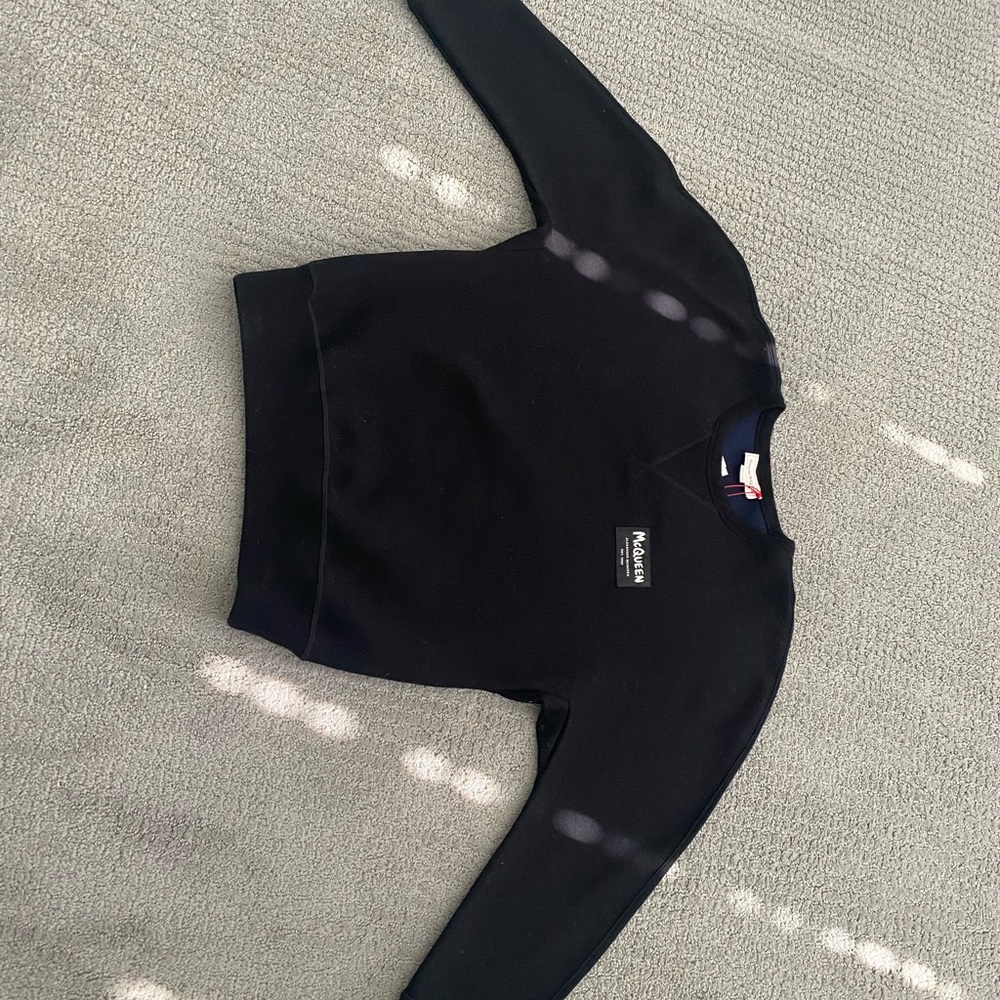 Alexander McQueen logo patch sweatshirt never worn w tags